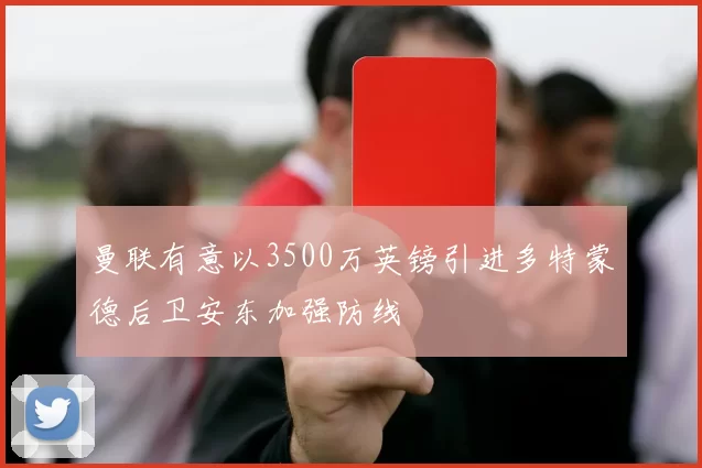 曼联有意以3500万英镑引进多特蒙德后卫安东加强防线